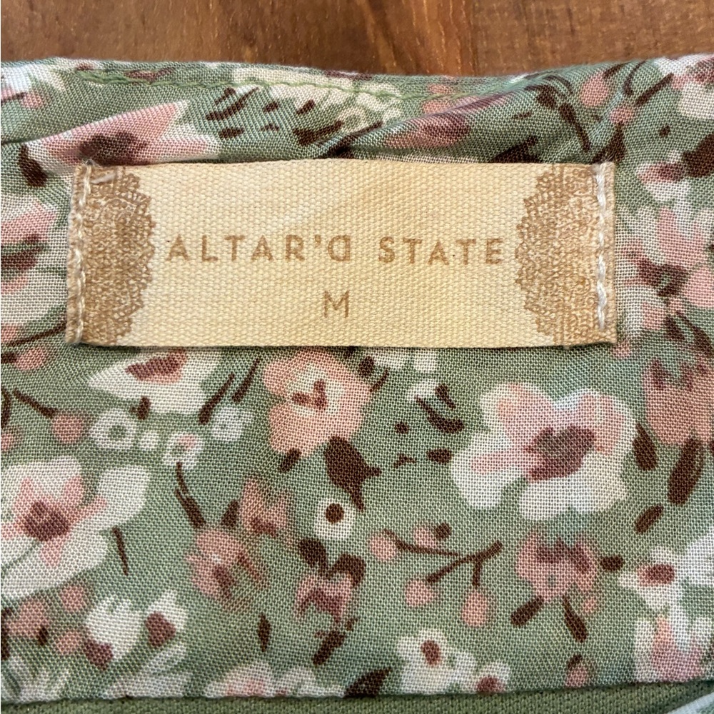 Altar'd State Green Floral Maxi Skirt - Picture 12 of 16